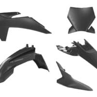 RACETECH - RTECH PLASTIC KIT 6 PCS, BLK/BLK