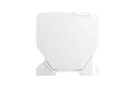 RACETECH - RTECH FRONT NUMBERPLATE, WHT/WHT