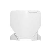 RACETECH - RTECH FRONT NUMBERPLATE, WHT/WHT