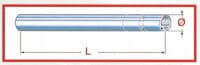 TNK FORK TUBE - 43 X 570 MM