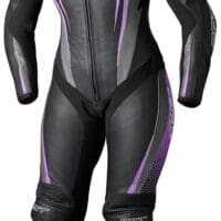 RST TracTech Evo 5 Leren motorpak dames - Zwart/Fuchsia/Grijs