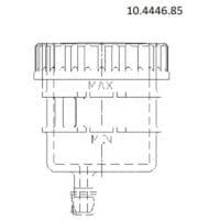 Reservoir for master cylinder Brembo strait exit clamp fixing