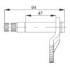 START SHAFT CHINESE ENGINES-94mm.-32T (L:94mm)
