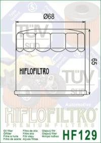 1000462-2-800Wx800H HIFLOFILTRO Oliefilter - HF129