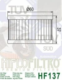 1000468-2-800Wx800H HIFLOFILTRO Oliefilter - HF137
