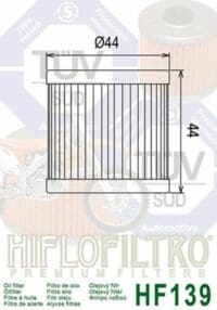1000471-3-800Wx800H HIFLOFILTRO Oliefilter - HF139