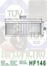 1000477-3-800Wx800H HIFLOFILTRO Oliefilter - HF146