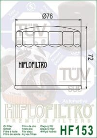 HIFLOFILTRO Racing Oliefilter - HF153RC
