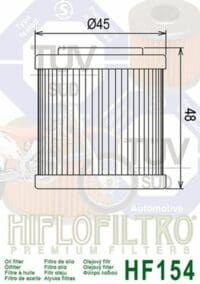 1000484-3-800Wx800H HIFLOFILTRO Oliefilter - HF154