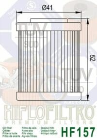 1000487-2-800Wx800H HIFLOFILTRO Oliefilter - HF157
