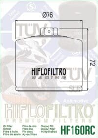 1000490-2-800Wx800H HIFLOFILTRO Racing Oliefilter - HF160RC