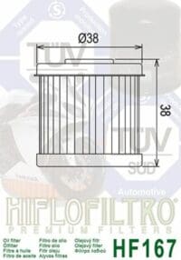 HIFLOFILTRO Oliefilter - HF167