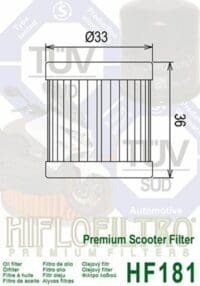 HIFLOFILTRO Oliefilter - HF181