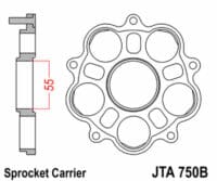 JT SPROCKETS Achtertandwiel drager - 5 Silentbloc Ducati