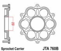 JT SPROCKETS Achtertandwiel drager - 6 Silentbloc Ducati