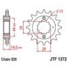 JT SPROCKETS Staal geluidsarm voortandwiel 1372 - 525
