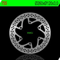 NG BRAKES ronde vaste remschijf