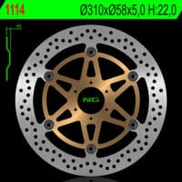 NG BRAKES ronde zwevende remschijf