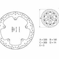 BREMBO Serie Oro ronde vaste remschijf