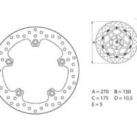 1035529-1-800Wx800H BREMBO Serie Oro ronde vaste remschijf