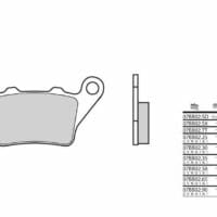 1035786-1-800Wx800H BREMBO OEM Remblokken - 07BB0258 Gesinterd metaal