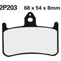 2P203 NISSIN Street Remblokken - 2P-203NS Semi-metaal