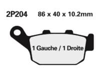 2P204 NISSIN Off-Road Remblokken - 2P-204GS Semi-metaal