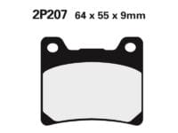 2p207 NISSIN Street Remblokken - 2P-207NS Semi-metaal