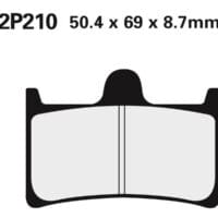 2P210 NISSIN Street Remblokken - 2P-210NS Semi-metaal
