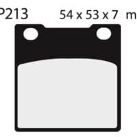 2P213 NISSIN Street Remblokken - 2P-213NS Semi-metaal