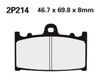 2P214 NISSIN Street Remblokken - 2P-214NS Semi-metaal