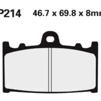 2P214 NISSIN Street Remblokken - 2P-214NS Semi-metaal
