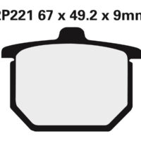 2P221 NISSIN Street Remblokken - 2P-221NS Semi-metaal