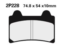 2p228 NISSIN Street Remblokken - 2P-228NS Semi-metaal