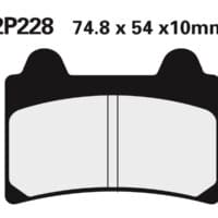 2p228 NISSIN Street Remblokken - 2P-228NS Semi-metaal