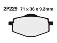 2p229 NISSIN Street Remblokken - 2P-229NS Semi-metaal