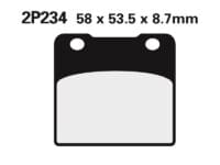 2p234 NISSIN Street Remblokken - 2P-234NS Semi-metaal
