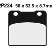 2p234 NISSIN Street Remblokken - 2P-234NS Semi-metaal
