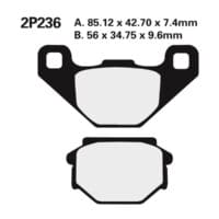 NISSIN Street /Off-Road Remblokken - 2P-236ST-MX Gesinterd metaal