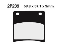 2P239 NISSIN Street Remblokken - 2P-239NS Semi-metaal