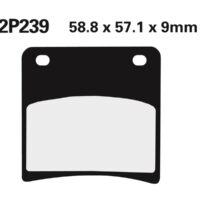 2P239 NISSIN Street Remblokken - 2P-239NS Semi-metaal