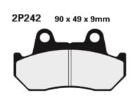 NISSIN Street Remblokken - 2P-242NS Semi-metaal