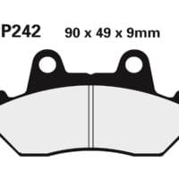 2P242 NISSIN Street Remblokken - 2P-242NS Semi-metaal