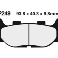 NISSIN Street Remblokken - 2P-249NS Semi-metaal