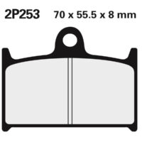 NISSIN Street Remblokken - 2P-253NS Semi-metaal