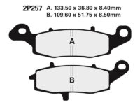 2P257 NISSIN Street Remblokken - 2P-257NS Semi-metaal