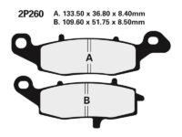 2P260 NISSIN Street Remblokken - 2P-260NS Semi-metaal
