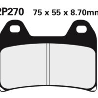 2P270 NISSIN Street /Off-Road Remblokken - 2P-270ST Gesinterd metaal