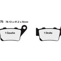 2P275.2 NISSIN Street /Off-Road Remblokken - 2P-275ST-MX Gesinterd metaal
