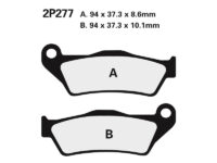 2P277 NISSIN Street Remblokken - 2P-277NS Semi-metaal